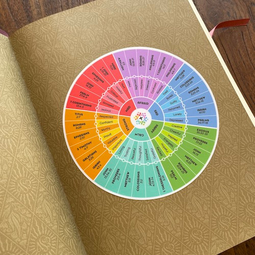 Peel & Stick Emotion Wheel [Jumbo Size-5 Inch Circle] + FREE SHIPPING