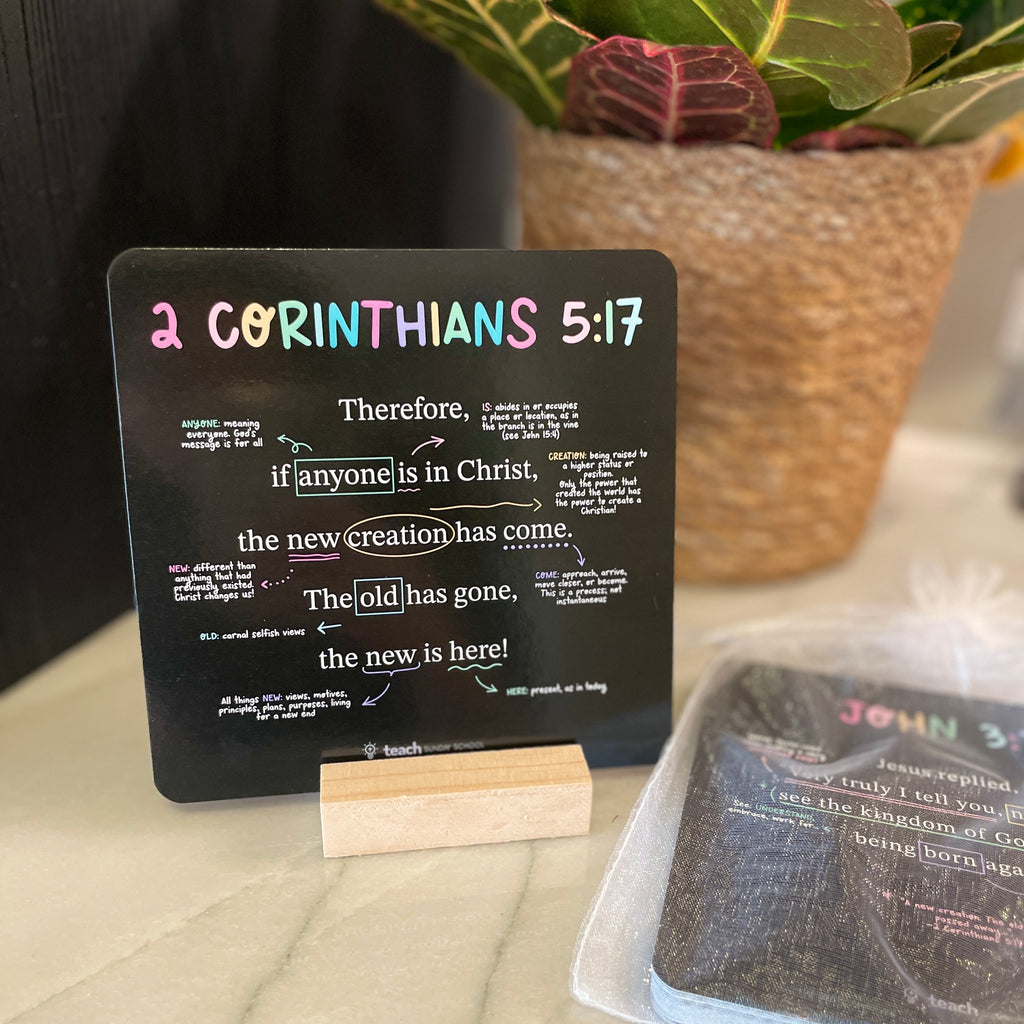 52 Scripture Cards™ [Includes Organza Pouch, Wooden Stand] + FREE SHIPPING