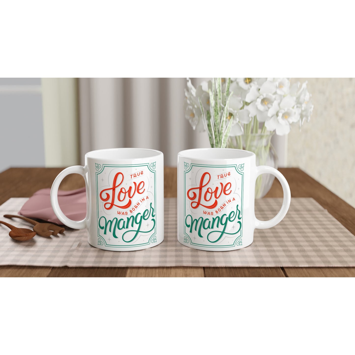 White Christmas Mug