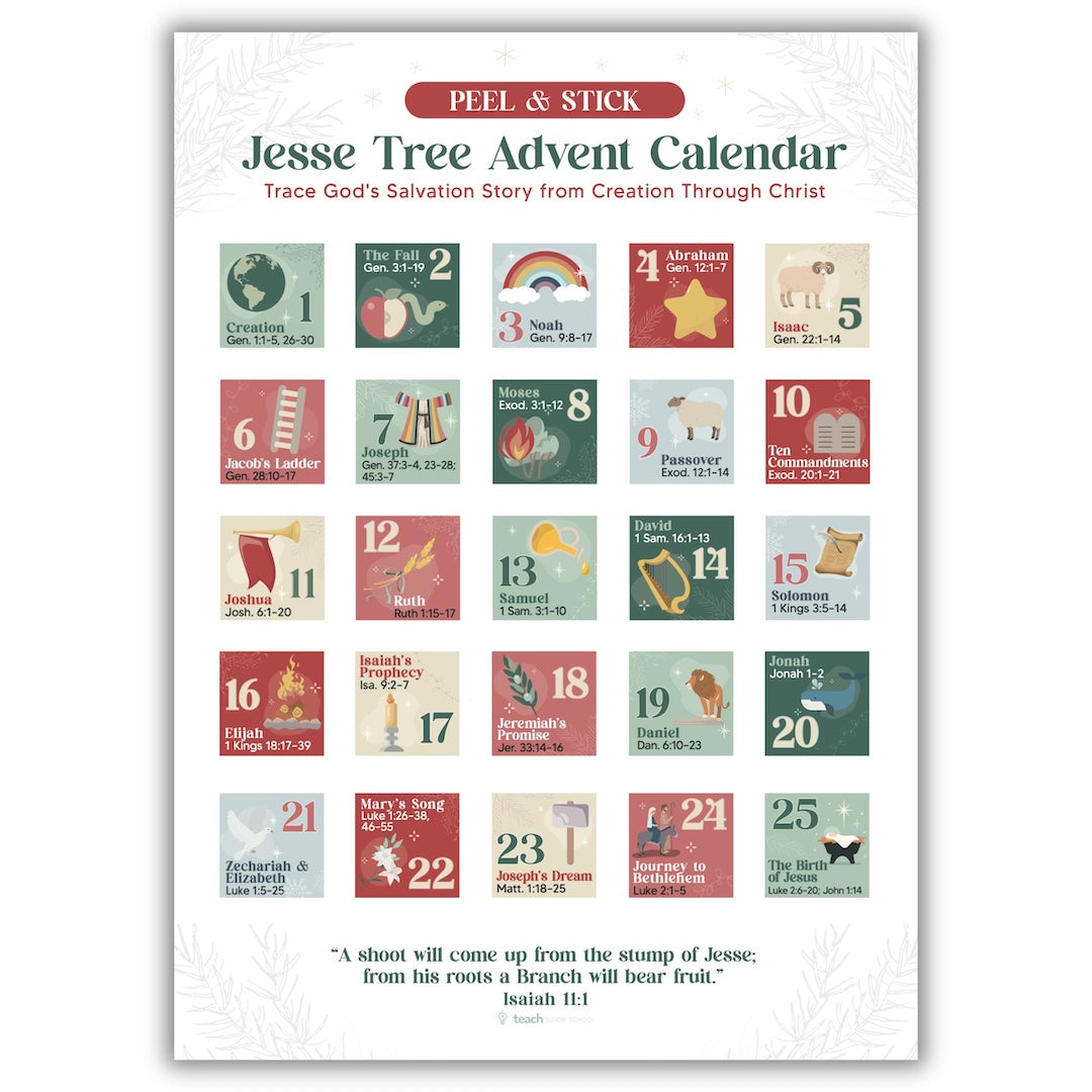 Peel & Stick Jesse Tree Advent Calendar
