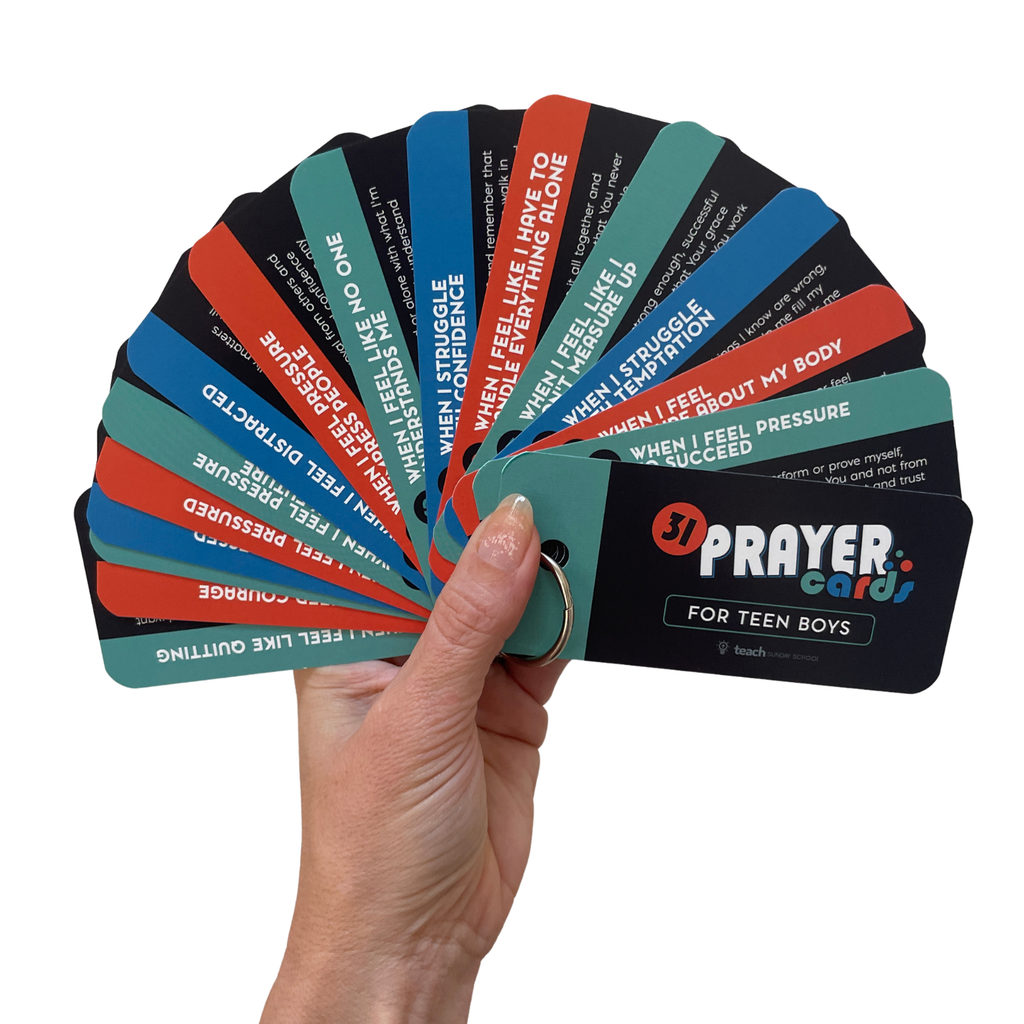 31 Prayer Cards for Teen Boys